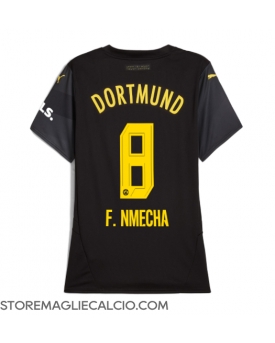 Borussia Dortmund Felix Nmecha #8 Maglia Gara Trasferta Repliche 2024-25 Donna